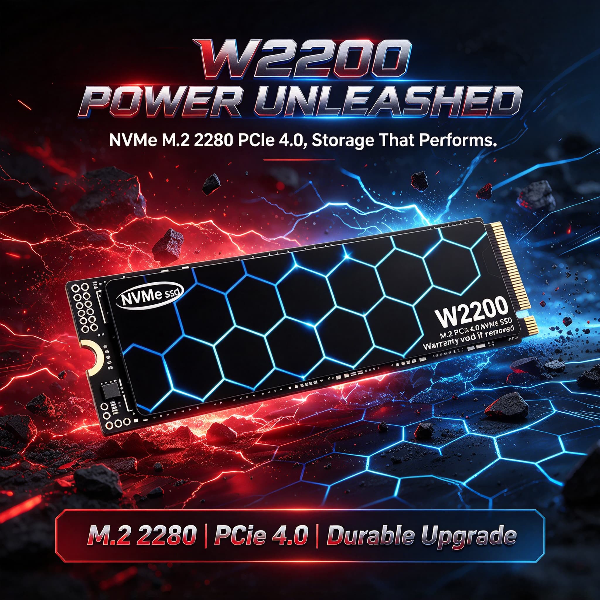 M.2 Nvme 4Tb Pcie 4.0 Ssd - 2026 New Fast Speed W2200 High