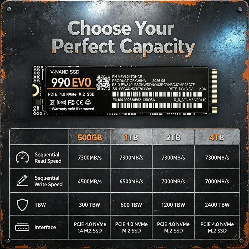 Original 990 EVO NVMe M.2 2280 - M.2 Nvme 4Tb Pcie 4.0 Ssd review and price