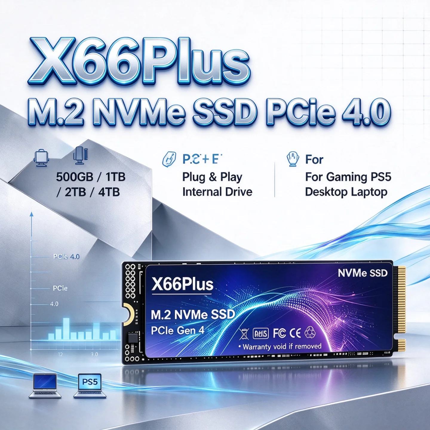 NVMe M.2 SSD PCIe 4.0 X66Plus  - M.2 Nvme 4Tb Pcie 4.0 Ssd review and price