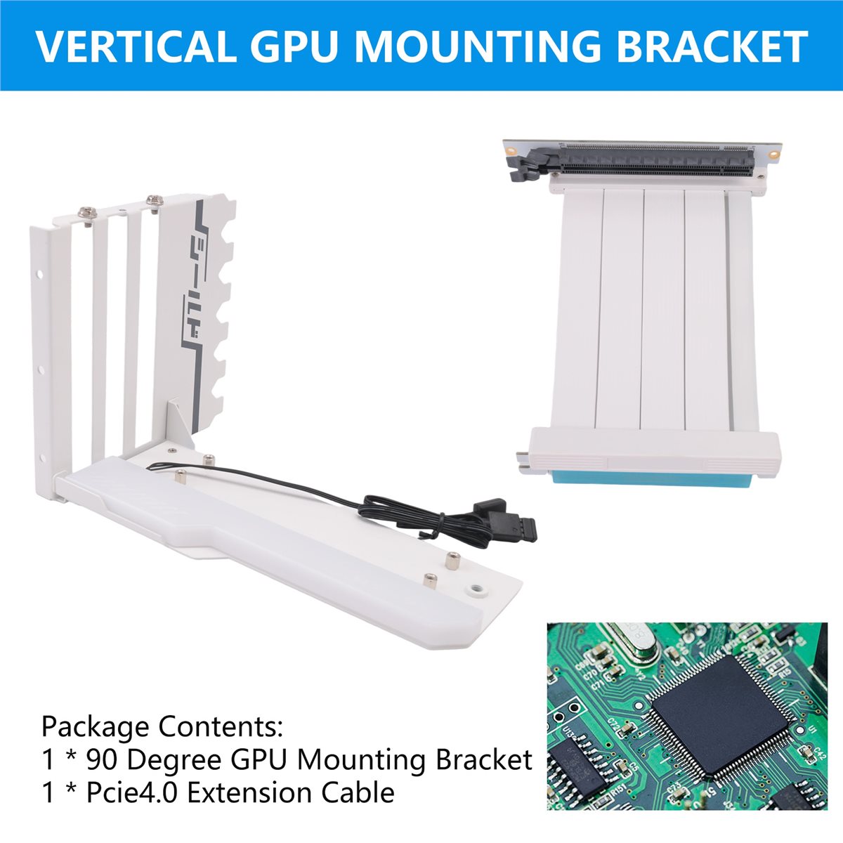 DT81 Vertical GPU Mounting Bra - Pcie 4.0 X16 Riser Cable 90 Degree review and price