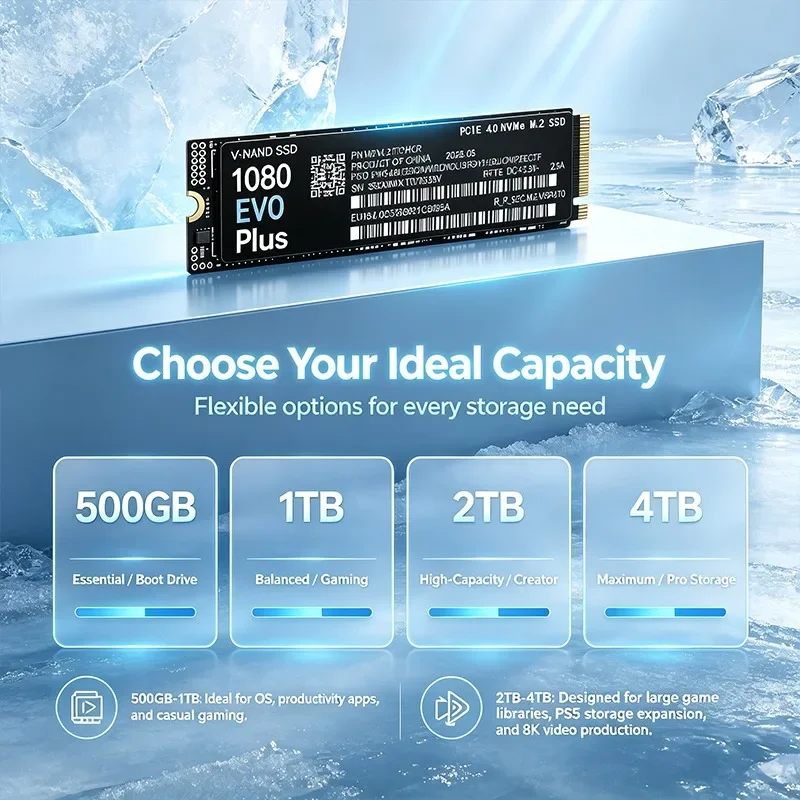 High Speed Original NEW 1080 E - M.2 Nvme 4Tb Pcie 4.0 Ssd review and price