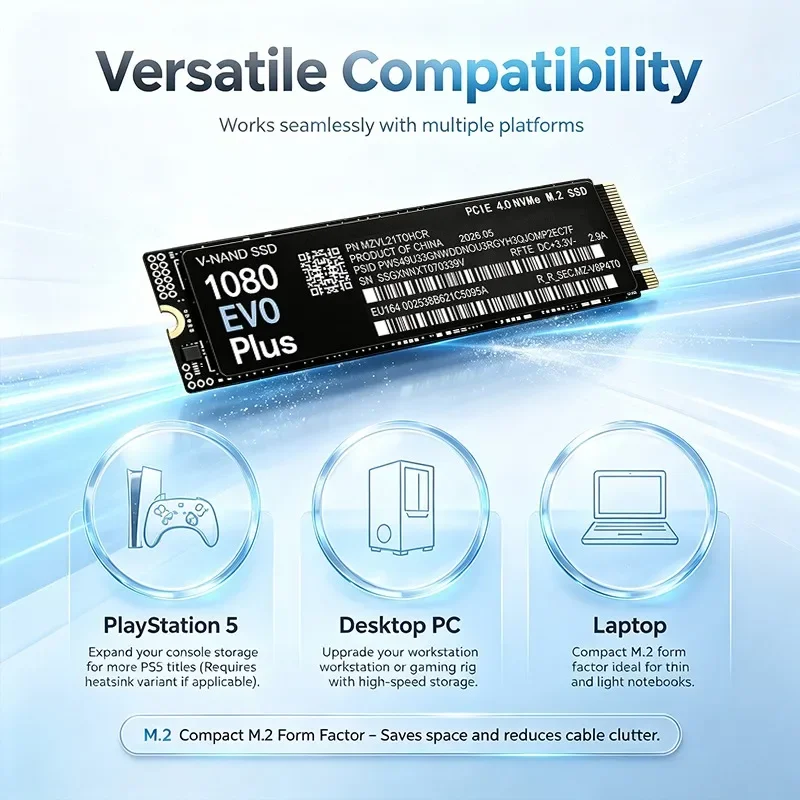 High Speed Original NEW 1080 E - M.2 Nvme 4Tb Pcie 4.0 Ssd review and price