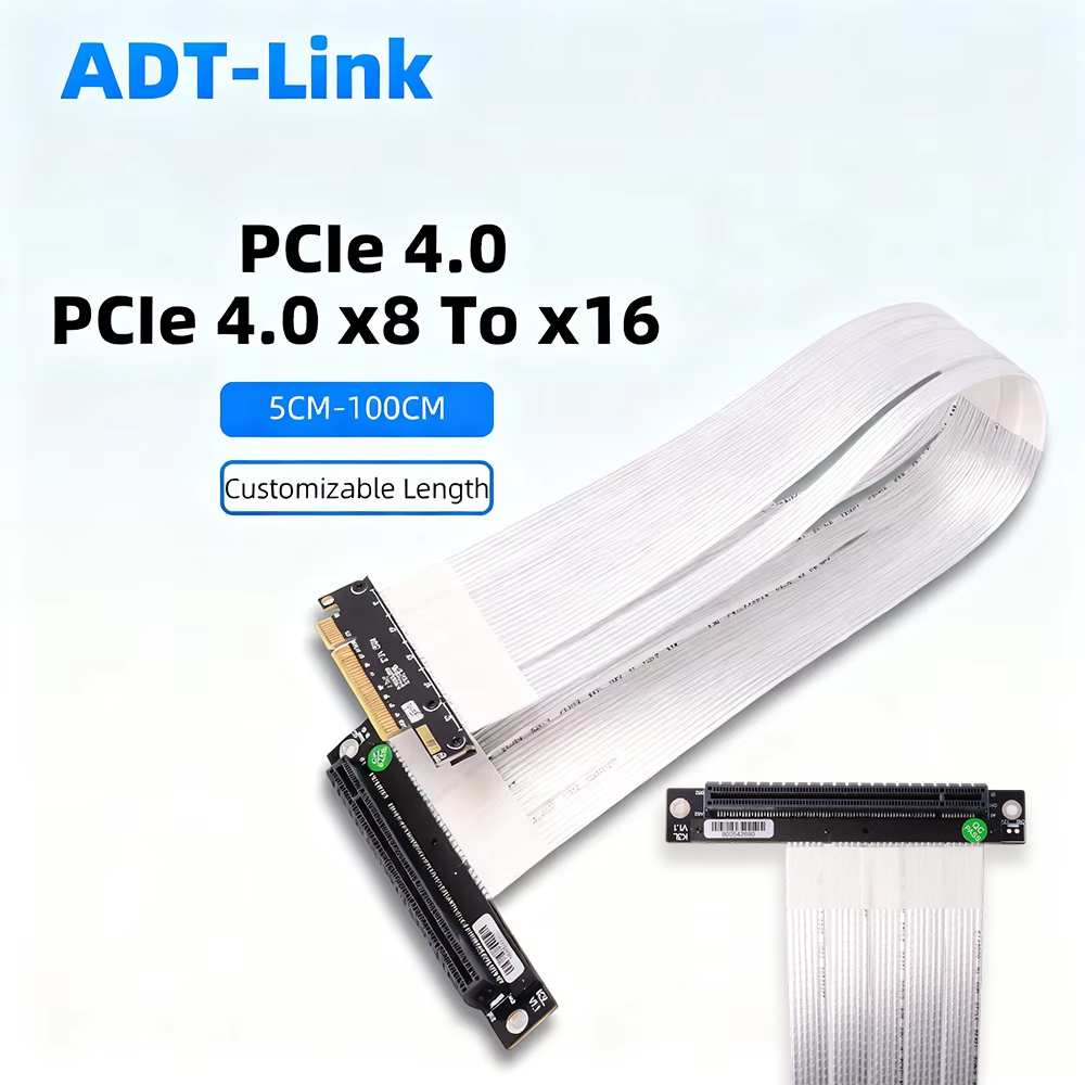 ADT-Link PCIE 4.0 / 3.0 X8 To  - Pcie 4.0 X16 Riser Cable 90 Degree review and price