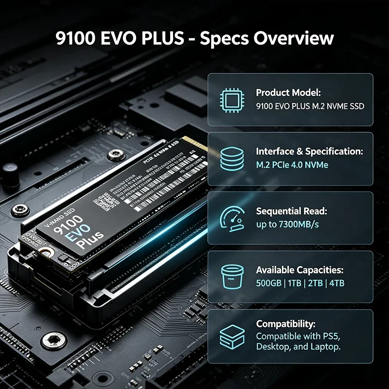 9100 EVO PLUS M.2 NVMe SSD Loa - M.2 Nvme 4Tb Pcie 4.0 Ssd review and price